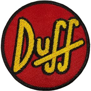 Duff Beer Sign Embroidered Patch Iron on/Sew on Clothes T-Shirt Jean Hat Cap Bag, red,orange,black