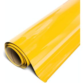 Siser EasyWeed Heat Transfer Vinyl 11.8" x 15ft Roll (Yellow) - Compatible, Cricut, Silhouette and Other Craft/Professional Cutters - CPSIA Certified