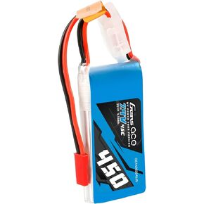 Gens ace 2S Lipo Battery 7.4V 450mAh 45C Lipo Battery with JST-SYP Plug for 250 Helicopter and Small Airplane