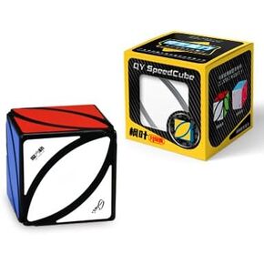 QYTOYS Puzzle Cube Toy,Mofangge Lvy Cube Puzzle,Lvy Cube Black Magic Cube, Lvy Leaf Cube Black (Eitan Lvy Cube) Skewb Puzzle,Stickere Magic Square Puzzle Cube Black