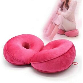Dual Comfort Cushion Lift Hips Up Seat Cushion Multifunction, for Pressure Relief, Fits in Seat, Back, Hamstrings Pain, Office Chairs, Wheelchair, Kitchen Chair, Reclining Chair, Car Seats (Green)