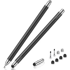 Stylus Pen for Touchscreen, 3 in 1 Magnetic iPad Stylus Pens, 2Pack High Sensitivity & Precision Stylus Pencil for Apple iPad iPhone Tablets All Universal Touchscreen Devices