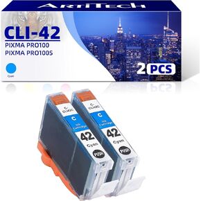 CLI-42 BK Pixma Pro-100 Compatible Ink Cartridges Replacement for Canon CLI42 CLI-42 Black Ink Cartridge Work for Pixma Pro-100S Printers,2 Pack CLI-42 BK