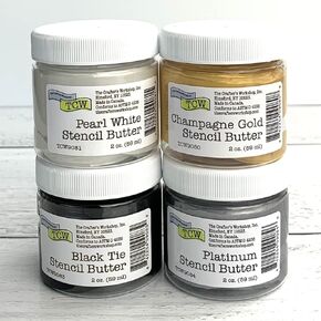 THE CRAFTERS WORKSHOP Celebration Stencil Butter 2oz 4/Pkg