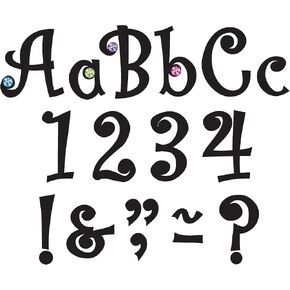 Teacher Created Resources 5-Inch Bling Letters with Colorful Jewels (77183)