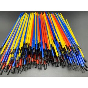 300Pcs Plastic Paint Brushes Set Colorful Detail Painting Kit Art Supplies for Acrylic Painting Oil Watercolor Canvas Boards Rock Nail Art Christmas Crafts Supplies