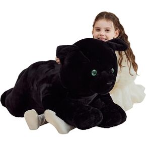 IKASA Giant Cat Stuffed Animal Plush Toy,Big Large Jumbo Soft Toys,30" Cute Huge Size Fluffy Plushy Fat Plushie,Gifts for Kids