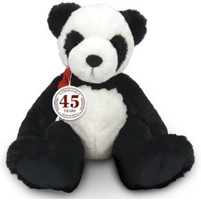 Enesco Boyds Bears 45th Anniversary Panda P. Giggles Plush Panda Teddy Bear Stuffed Animals, Collectible Premium Soft Teddy Bear Plushies for Ages 1+ and Up, Black and White, 12 Inch