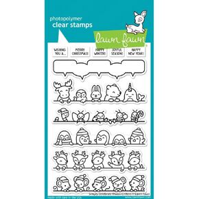 Lawn Fawn LF3231 Simply Celebrate Winter Critters 4X6 Clear Stamp Set