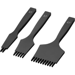 French Style Leather Stitching Chisel Set,Leather Punching tool Set,2/5/10 Pricking Irons for Exact 3.0mm Punching for Precise Punching (2.7mm)