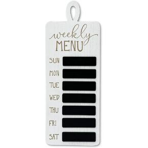 Weekly Menu Board Kitchen Wall Plaque, Farmhouse Wood Kitchen Chalkboard, Meal Planner Wall Organization for Kitchen，Dinning Room
