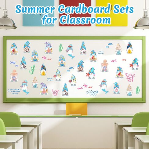 60 قطعة من Ireer 60 قطعة من تماثيل حيوانات البحر المحيط، ديكورات لوحة التماثيل، قطع السمك، حورية البحر، نجمة البحر، صدفة التماثيل، ورق الصيف، ديكور الشاطئ للفصل الدراسي، سبورة المدرسة، جدار المنزل in Kuwait