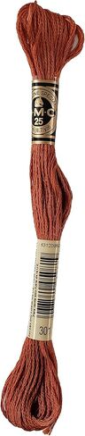 DMC 6-Strand Embroidery Cotton 8.7yd - Medium Mahogany - 117-301 - Bundle of 3 Skeins in Saudi Arabia