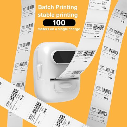 MARKLIFE Label Maker Machine with Tape Barcode Label Printer - Mini Portable Bluetooth Thermal Labeler, Easy to Use for Small Business Home Office Address Clothing Jewelry Retail Barcode in Saudi Arabia