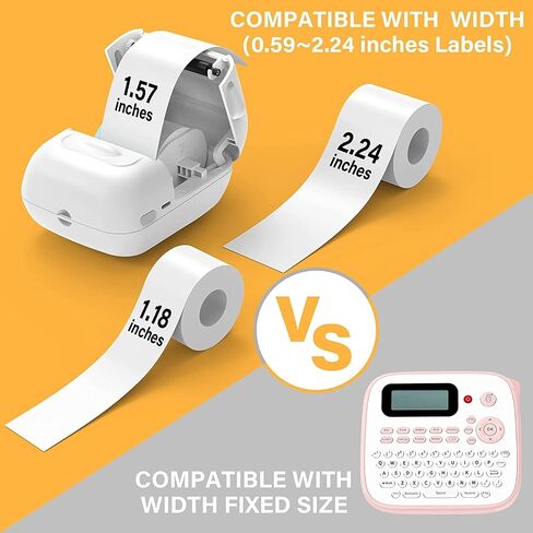 MARKLIFE Label Maker Machine with Tape Barcode Label Printer - Mini Portable Bluetooth Thermal Labeler, Easy to Use for Small Business Home Office Address Clothing Jewelry Retail Barcode in Saudi Arabia