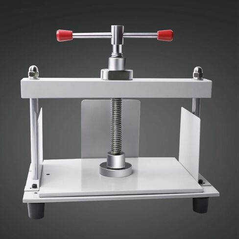 مطبعة الكتب اليدوية، آلة ضغط تجليد الكتب، الشيكات الورقية، الفواتير، الملاحظات الورقية، آلة ضغط التسطيح، تنعيم الكتيبات المجعدة، قسائم الصور، 11.8 × 8.5 بوصة in Kuwait