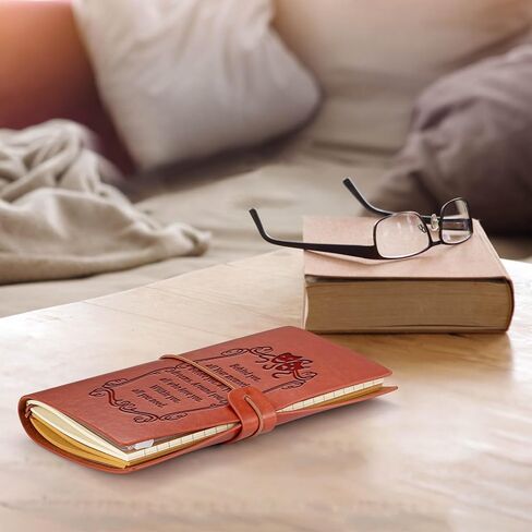Drama Gift Drama Mask Leather Refillable Journal Notebook Theatre Gift for Drama Student Inspirational Theatre Notebook Actor Actress Gift (Behind you) in Saudi Arabia