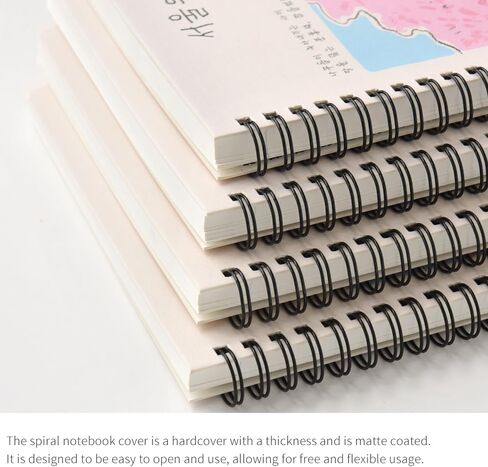 Monolike Seoul four seasons A5 Line Spiral Notebook, Autumn - Hardcover 5.83 x 8.27inch 128 Page in Kuwait