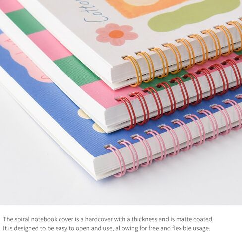 Monolike Seoul four seasons A5 Line Spiral Notebook, Autumn - Hardcover 5.83 x 8.27inch 128 Page in Kuwait