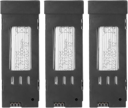 3pcs RC Drone Battery and Charging Cable Set, 3.7V 1800mAh Lithium Battery for E58 E68 JY109 998PRO Quadcopter Drone, Replacement Battery Accessories in Saudi Arabia