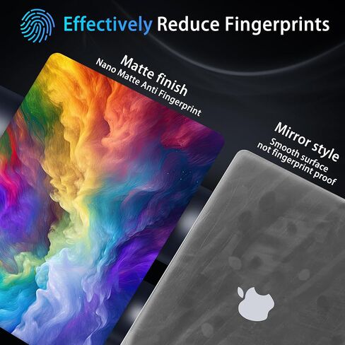 Mektron Ultra Thin Printed Case for MacBook Pro 16 inch 2024 M4 A3403 A3186 Fits 2023 2021 M3 A2991 M2 A2780 M1 A2485 Pro/Max, Protective Hard Shell with Fold Kickstand,Rainbow Cosmic in Saudi Arabia