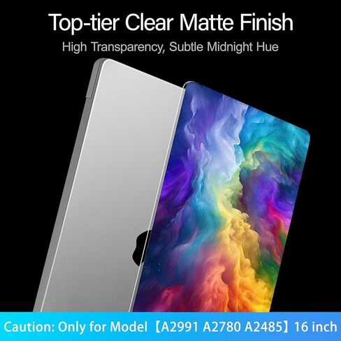 Mektron Ultra Thin Printed Case for MacBook Pro 16 inch 2024 M4 A3403 A3186 Fits 2023 2021 M3 A2991 M2 A2780 M1 A2485 Pro/Max, Protective Hard Shell with Fold Kickstand,Rainbow Cosmic in Saudi Arabia