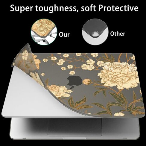 Mektron Ultra Thin Printed Case for MacBook Pro 16 inch 2024 M4 A3403 A3186 Fits 2023 2021 M3 A2991 M2 A2780 M1 A2485 Pro/Max, Protective Hard Shell with Fold Kickstand,Rainbow Cosmic in Saudi Arabia