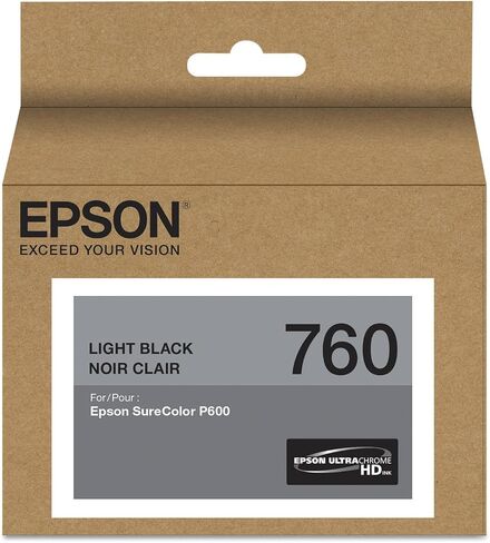 خرطوشة حبر Epson T760120 UltraChrome HD Photo باللون الأسود ذات السعة القياسية in Saudi Arabia