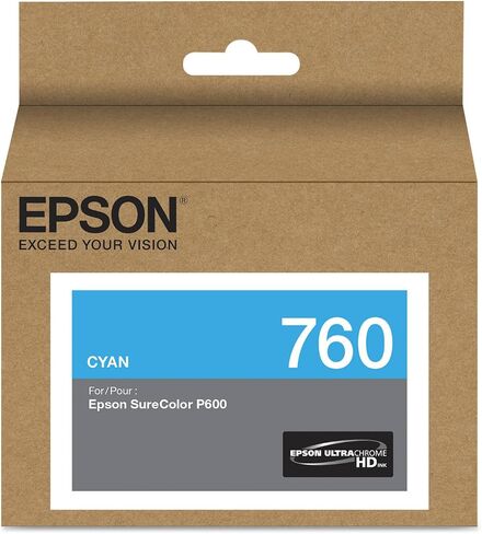خرطوشة حبر Epson T760120 UltraChrome HD Photo باللون الأسود ذات السعة القياسية in Saudi Arabia