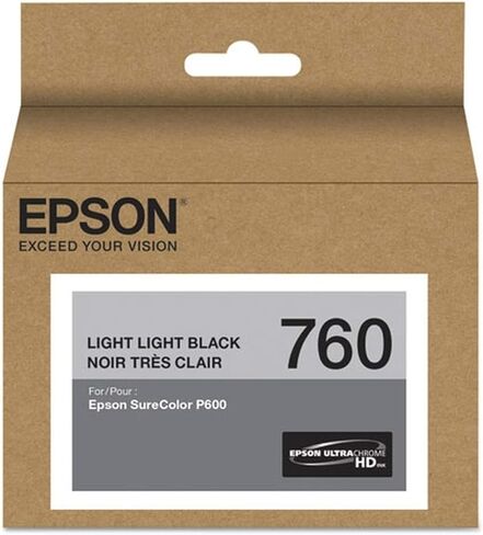 خرطوشة حبر Epson T760120 UltraChrome HD Photo باللون الأسود ذات السعة القياسية in Saudi Arabia