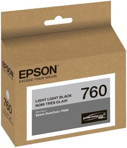 خرطوشة حبر Epson T760120 UltraChrome HD Photo باللون الأسود ذات السعة القياسية in Saudi Arabia