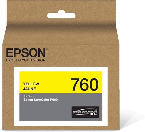 خرطوشة حبر Epson T760120 UltraChrome HD Photo باللون الأسود ذات السعة القياسية in Saudi Arabia