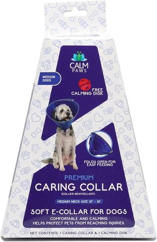 Calm Paws Dog Caring Collar W/Calming (Medium) in Kuwait