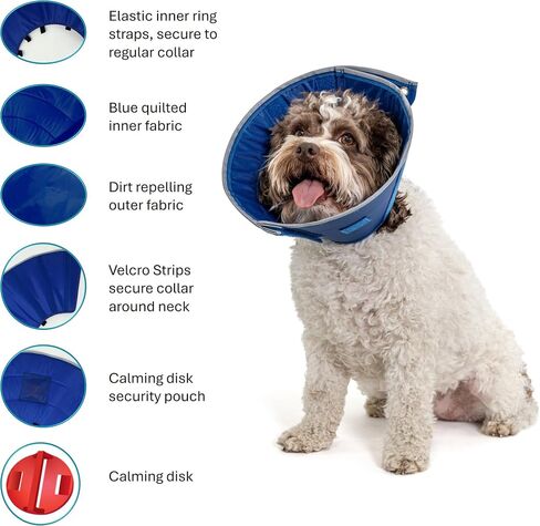 Calm Paws Dog Caring Collar W/Calming (Medium) in Kuwait