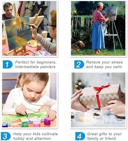UFO Paint by Number for Adults Beginners an Extraterrestrial Visitor DIY Painting by Number on Canvas with Brushes Acrylic Paints Magical Decor Paintwork for Gift Home Decor 16x20 Inch（Without Frame） in Saudi Arabia