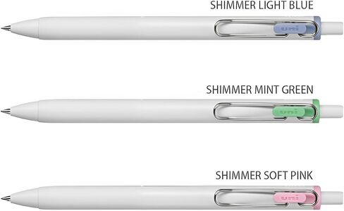 Uni-Ball One Metallic (Shimmer) Color 3-Colors Set Limited Edition, Gel Ink Rollerball Pens, 0.5mm Fine Point, Assorted Colors, 3-Pack, UMNSC05SH3C in Saudi Arabia