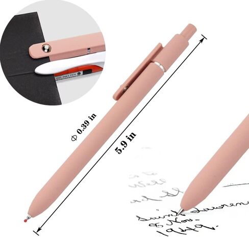 أقلام حبر جل سريعة الجفاف، أقلام لطيفة ذات نقاط دقيقة، أقلام كروية دوارة قابلة للسحب، أقلام كتابة ناعمة، تدوين الملاحظات للوازم المكتبية اللطيفة، 5 ألوان، 5 عبوات سوداء (متعددة الألوان) in Kuwait