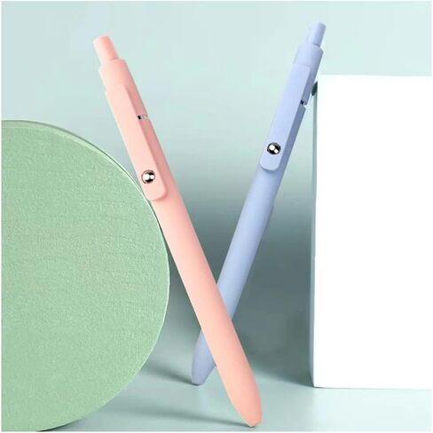 أقلام حبر جل سريعة الجفاف، أقلام لطيفة ذات نقاط دقيقة، أقلام كروية دوارة قابلة للسحب، أقلام كتابة ناعمة، تدوين الملاحظات للوازم المكتبية اللطيفة، 5 ألوان، 5 عبوات سوداء (متعددة الألوان) in Kuwait