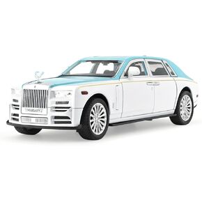 Toy Model Rolls Royce Phantom Car Toy for Boys, 1:22 Diecast Metal Model Pull Back Toy Car Phantom with Sound and Light, Gift Toys for Christmas Newyear Birthday
