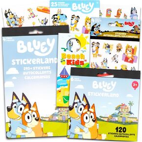 Bluey Stickers Ultimate Set - Bluey Stickers Mega Bundle with Over 500 Bluey Reward Stickers Featuring Bluey, Bingo Plus Door Hanger for Boys, Girls, Kids, Toddlers | Bluey Stickers Party Favors