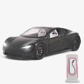 Ailejia Roadster Toy Car 1/24 Sports Car Alloy Diecast Car Model Roadster Model Car Pull Back Vehicles with Light and Sound Diecast Car Model Car Toys for Boys (Red)