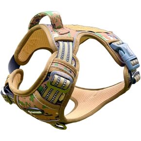 Tactical Dog Harness Heavy Duty No Pull Adjustable Reflective Molle K9 Military Training (Marine Camo, Extra Large) in Saudi Arabia