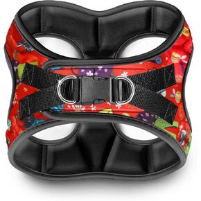 Comfort fit Dog Harness - Comfortable Puppy Harness & Dog Vest: Adjustable, Soft Padded for Small, Medium Dogs - Easy to Put-on Dog Harness Medium Sized Dog (Cartoon, Chest Size 18"-20")