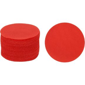 uxcell 48 Pcs Carpet Spot Markers, 4 Inch Circle Floor Dots for Classroom Carpet, Circles Spots Dots for Preschool Teacher Supplies, Flexible Seating, Rose Red
