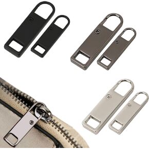 استبدال سحب السوستة من AEGYPIUS، 6 قطع من السوستة، سحب السوستة البديلة، سحب السوستة للسترات والأمتعة، استبدال سحب السوستة، استبدال السوستة للمحافظ والأحذية وخيام السراويل in Kuwait