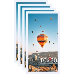 مجموعة إطارات صور JCJMY مقاس 10 × 14 مكونة من 4 قطع بيضاء لفن الرسم الماسي مقاس 30 × 40 سم، يتم تركيبها على الحائط أفقيًا أو رأسيًا، إطار صورة ملصق معرض الحائط مقاس 10 × 14 مع مقاومة متينة للكسر in Kuwait