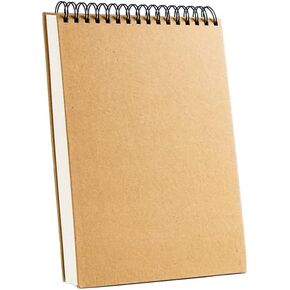 Liwute 8.5x11 Top Spiral Bound Sketch Book Pad, 60 Sheets, (98lb/160gsm) Art Painting Sketching Drawing Writing Paper for Kids Adults Beginners Artists