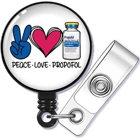 If You're Happy and You Know It It's Your Meds Badge Reel Retractable with Alligator Clip, Funny ID Badge Holder Gift for Doctors Nurses Pharmacy Office Worker Occupational Therapist