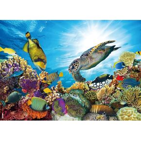 Jigsaw Puzzles for Adults 1000 Pieces Ocean Animals Thick Sturdy Cardboard Precise Interlocking 1000 Piece Puzzle Age 14+ Family Game