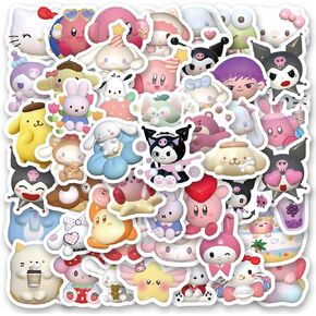 100PCS Cute Stickers, Kawaii Japanese Vinyl Waterproof Stickers for Kids Teens Girls Adults Phone Water Bottles Skateboard Guitar (Anime)